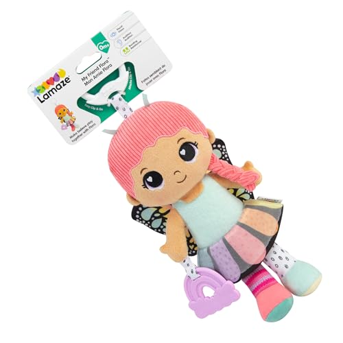 LAMAZE Meine Freundin Flora Clip & Go, Sensorikspielzeug mit Knistereffekten, Beißhilfe, Spiegel, Kinderwagen- & Autositzbefestigung, weiches Spielzeug zur Entwicklung ab Geburt. LAMAZE Meine Freundin Flora Clip & Go, Sensorikspielzeug mit Knistereffekten, Beißhilfe, Spiegel, Kinderwagen- & Autositzbefestigung, weiches Spielzeug zur Entwicklung ab Geburt. von Lamaze