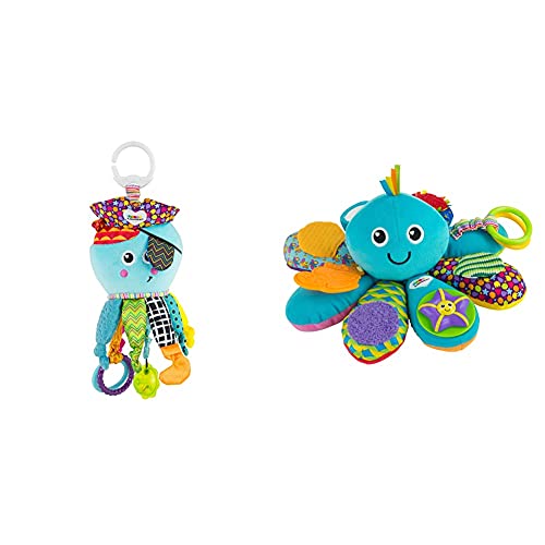 Lamaze Baby Spielzeug%22Captain Calamari, die Piratenkrake%22 Clip & Go, Hochwertiges Kleinkindspielzeug & LC27206 Babyspielzeug Octivity-Spielkrake Mehrfarbig, hochwertiges Kleinkindspielzeug von Lamaze