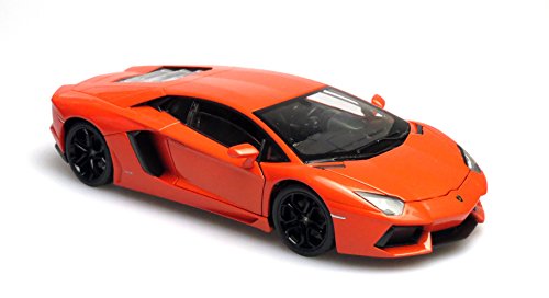 Lamborghini Aventador LP 700-4, met.-dkl.-orange , Modellauto, Fertigmodell, Welly 1:24 von Lamborghini