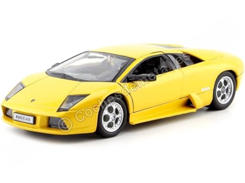 Lamborghini Murcielago, gelb, Modellauto, Fertigmodell, Welly 1:24 von Lamborghini