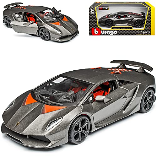 Lamborgihini Sesto Elemento Grau Coupe 1/24 Burago Modell Auto von Lamborghini