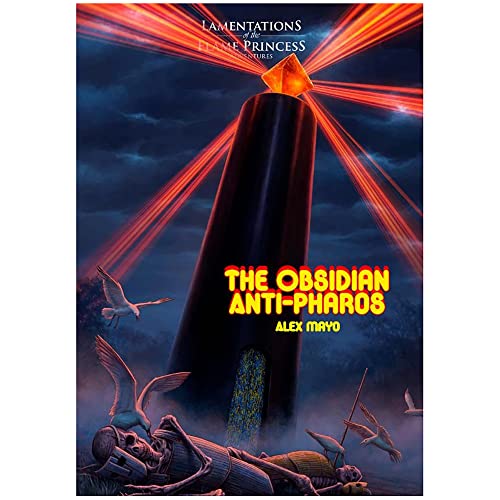 Lamentations of the Flame Princess The Obsidian Anti-Pharos – RPG-Booklet, 24 Seiten, schwarz-weißes A5-Broschüre, okkultes Mystery-Set im Jahr 1631, Lamentations Of The Flame Princess Rollenspiel von Lamentations of the Flame Princess