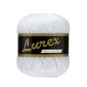 Lammy Lurex Garn 21 Weiß von Lammy Yarns