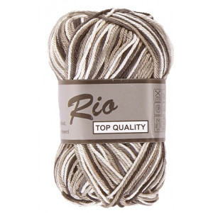 Lammy Rio Garn Print 620 Weiß/Beige/Schwarz 50 Gramm von Lammy Yarns