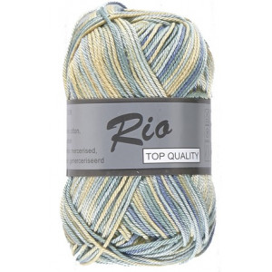 Lammy Rio Garn Print 625 Beige/Grün/Blau 50 Gramm von Lammy Yarns