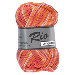 Lammy Rio Garn Print 629 Rot/Rosa/Orange 50 Gramm von Lammy Yarns