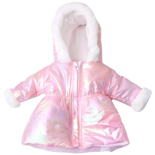 Lamppdcor 18 -Zoll -Puppenkleidung, Winter -Outfit Langer Manteljacke Babypuppenkleidung, Kapuzepuppenkleidung, Puppenkleidung von Lamppdcor