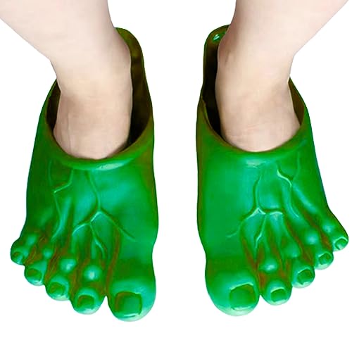 Lamppdcor 1Pair Halloween Jumbo Füße, Halloween Monster Feet Big Jumbo Foot Slippers Cosplay Kostümprops für Party, Grün von Lamppdcor