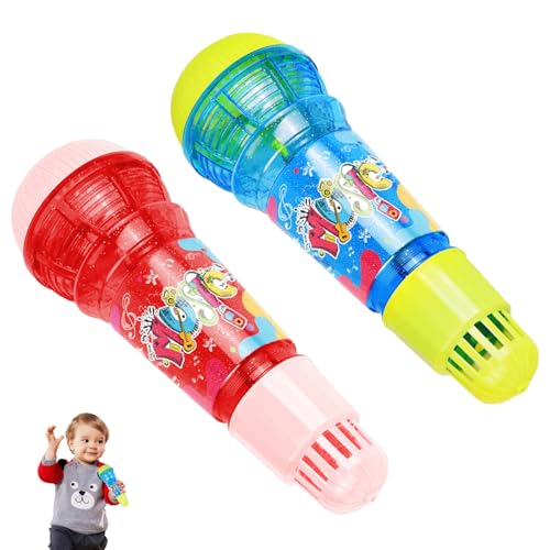 Lamppdcor 2PCS Kids Microfon, Mikrofon für Kinder, entzückende realistische Retro -Kinder -Mikrofon, leichtes und Robustes Echo -Mikrofon Early Earlyational Toy Party Gefälligkeiten von Lamppdcor