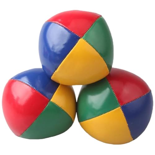 Lamppdcor 3pcs jonglieren Bälle für Anfänger 2.2 Zirkus Jonglieren Bälle Bunt Pu jonglieren Bälle Osterkorb Stuffers Geschenk für Kinder und Erwachsene von Lamppdcor