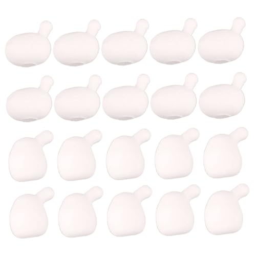 Lamppdcor FF, 20 PCs Stressspielzeug Anti -Angst -Inner -Ball -Ersatz für Squeeze Toy 2 Größen DIY Weiß weiche Flexible FUUNY Dekompression Spielzeug für Kinder Erwachsene Wen, Frauen von Lamppdcor