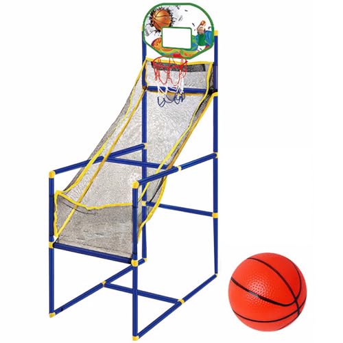 Lamppdcor Kleinkind Basketball Hoop Basketball Arcade -Spiel Indoor Set 4ft Kleinkind Basketball Hoop mit 1 Basketball, Indoor -Outdoor -Sport, Spiel Easy Seting Toddler Basketball Hoop for Kids Gift von Lamppdcor