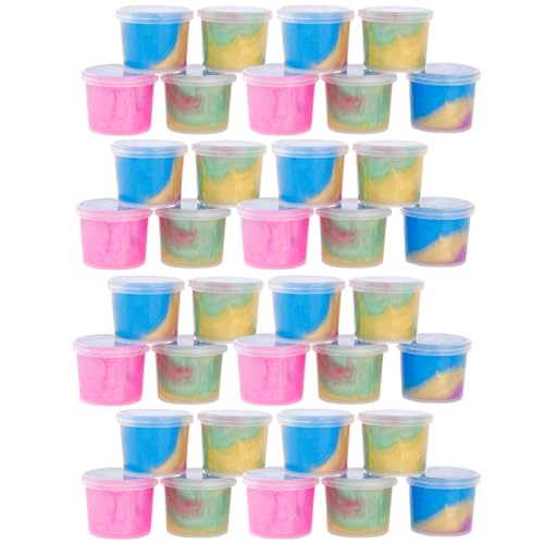 Lamppdcor Playdough Set 36PCS/Set Nicht-klebrige Dehnbare gemischte Farbe Playdough Stress Relief DIY-Spielteig für Spielzeug für Mädchen & Jungen, Party-Requisite von Lamppdcor