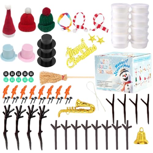 Lamppdcor Weihnachtshandwerk für Kinder Weihnachtshandwerk stilvolle DIY-Spielzeug Ornament Snowman Kit weich von Lamppdcor