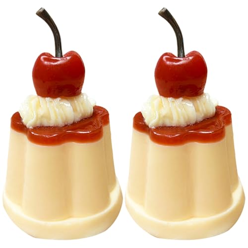 Squish Toys Squish Toys, 2PCS Safe weiche Squish -Bälle, süßes lustiges Puddingspielzeug, 3,7x2,6 Wiederverwendbare Stressbälle für Erwachsene, Kinder, Geburtstag, Festivals Geschenke von Lamppdcor