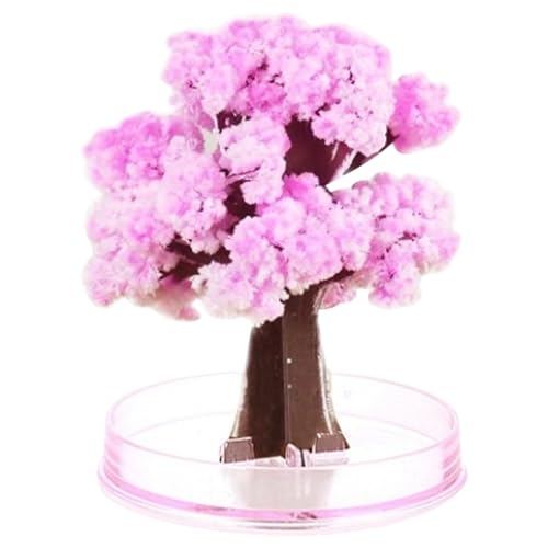 Wachsender Weihnachtsbaumkristall -Zunahme Kit, Mini Magic Flower Tree Crystal Wachsen Kirschblütenpapierkristallbäume Spielzeug Schreibtisch Dekor Geschenk für Kinder am Geburtstag, Weihnachtsstil 2 von Lamppdcor