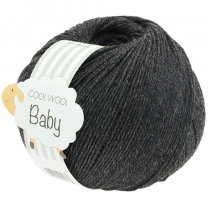 Lana Grossa Cool Wool Baby Garn 205 Anthrazit Grau von Lana Grossa