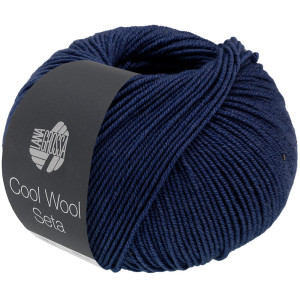 Lana Grossa Cool Wool Seta Garn 04 Mitternachtsblau von Lana Grossa