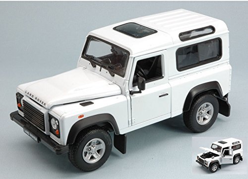 Land Rover Defender, Weiss, Modellauto, Fertigmodell, Welly 1:24 von Land Rover