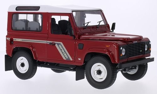 Land Rover Defender 90 Station Wagon, rot/weiss, RHD, Modellauto, Fertigmodell, UH 1:18 von Land Rover