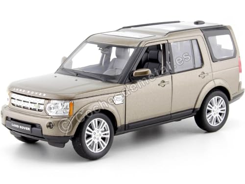 Land Rover Discovery 4, met.-braun, Modellauto, Fertigmodell, Welly 1:24 von Land Rover