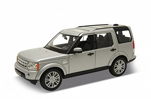 Land Rover Discovery 4, silber, Modellauto, Fertigmodell, Welly 1:24 von Land Rover