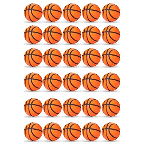 Lanko 30 StüCk Mini-Basketball-Gastgeschenke Mini-Stressball Basketball-HüPfball, Mini-Schaumstoff-Sportball, Als Schulbelohnung von Lanko