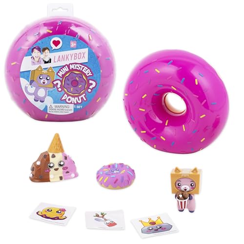 LankyBox 2182 Mystery Donut, Minifiguren zum Sammeln, 6 spannende Spielzeuge zum Entdecken im Inneren, offizielles Lizenzprodukt, Mehrfarbig von LankyBox