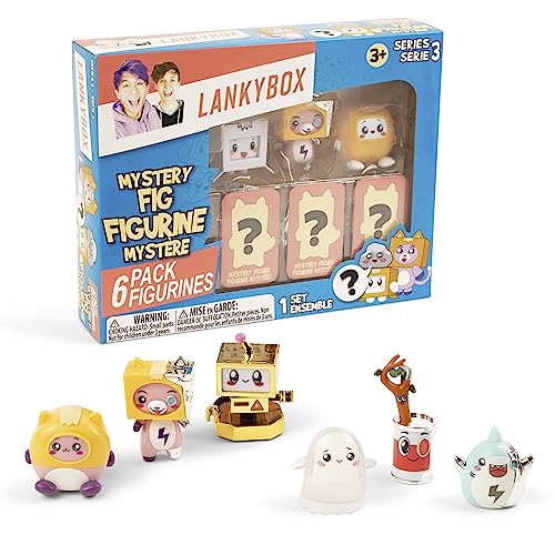 LankyBox Mystery Figure 6 Pack, Collectible Mini Figures, Ultra Rare Editions, Officially Licensed Merch von LankyBox