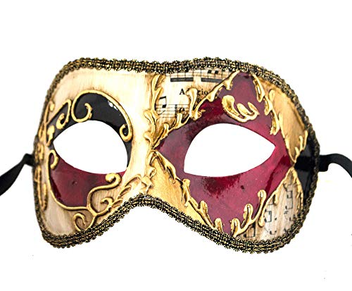 Lannakind Handgefertigte Venezianische Maske Augenmaske Colombina Ballmaske Damen und Herren (C5) von Lannakind