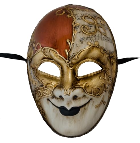 Lannakind Venetian Mask Face Mask Joker Men's Masquerade Carnival Fancy Dress Wall Decoration (J01e) von Lannakind