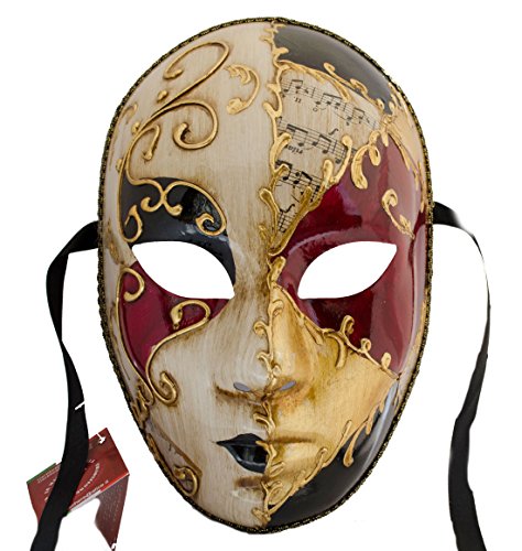 Lannakind Venezianische Maske Gesichtsmaske Volto Damen Karneval Ballmaske Maskerade Wand-Deko von Lannakind