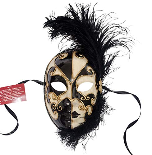 Lannakind Venezianische Maske Gesichtsmaske Volto Damen Karneval Ballmaske Maskerade Wand-Deko von Lannakind