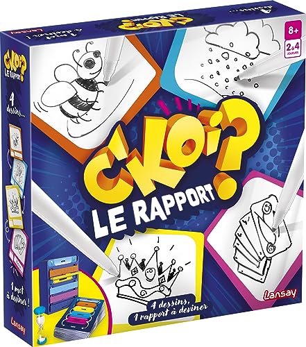 C'Koi Le Rapport? – Gesellschaftsspiel – Gesellschaftsspiel – ab 8 Jahren – für 2 bis 4 Spieler Lansay von Lansay