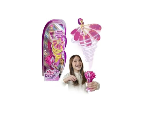 Lansay - Sky Dancers – Pretty Poppy – Magische Fliegende Puppe für Kinder ab 6 Jahren – Feenpuppe 18 cm – fliegt mit einem Launcher ohne Batterie – staunen Sie Ihre Kinder – Geschenkidee zum von Lansay