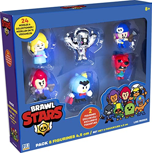 Lansay Brawl Stars – Pack mit 8 Figuren, 4,5 cm – Brawlers Team B von Lansay