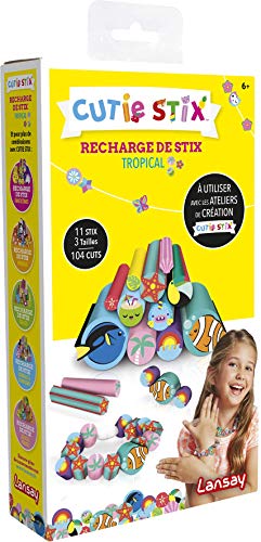 Lansay - Cutie STIX - Mix Nachfüllpack für DIY-Kreationen – Schmuck und Dekorationen zum Basteln – Motiv: Fisch, Palme, Tukan, Muschel – Zubehör kompatibel mit Cutie Stix Ateliers – ab 6 Jahren Lansay - Cutie STIX - Mix Nachfüllpack für DIY-Kreationen – Schmuck und Dekorationen zum Basteln – Motiv: Fisch, Palme, Tukan, Muschel – Zubehör kompatibel mit Cutie Stix Ateliers – ab 6 Jahren von Lansay