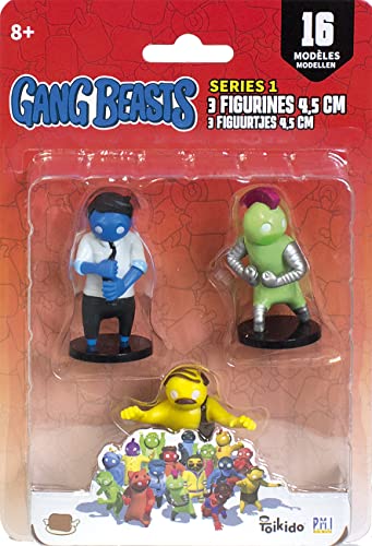 Lansay Gang Beasts – 3 Figuren, 4,5 cm, Team C von Lansay