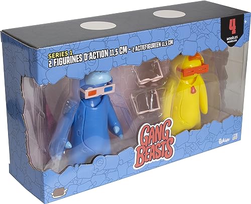 Lansay Gang Beasts – 2 Actionfiguren, 11,5 cm, zufälliges Modell, Videospiele, ab 8 Jahren von Lansay