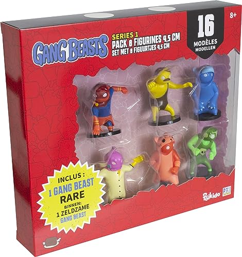 Lansay Gang Beasts – Pack mit 8 Figuren, 4,5 cm – zufälliges Modell – Spielfiguren – ab 8 Jahren von Lansay