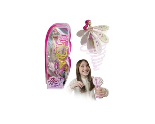 Lansay - Sky Dancers – Fuchsia Fantasy – Magische Fliegende Puppe für Kinder ab 6 Jahren – Feenpuppe 18 cm – fliegt mit einem Launcher ohne Batterie – staunen Sie Ihre Kinder – Geschenkidee zum von Lansay