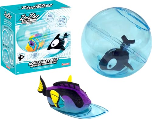 Lansay 51001 Zhu Zhu Aquarium Spielzeug, Zubehörset: Aquarium + Surfen, Taille Unique von Lansay