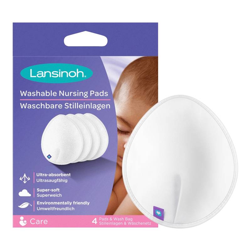 Lansinoh 4er-Pack Stilleinlagen, waschbar von Lansinoh