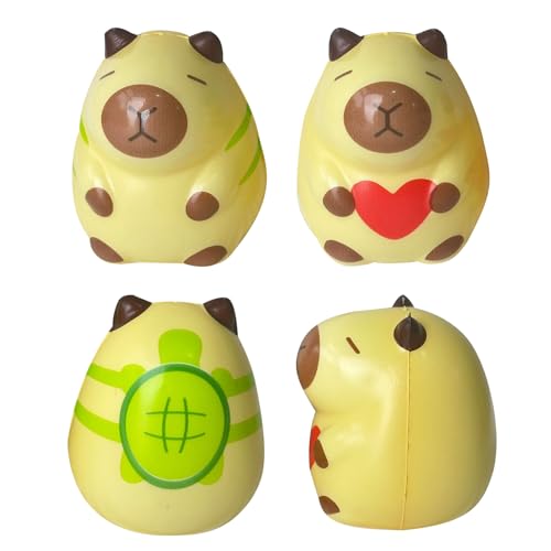 Antistress Spielzeug 3 Stück Stress Spielzeug Squeeze Toy Kugelfisch Anti Stress Bälle Capybara Squeeze Toys Kugelfisch Anti Stress Stressbälle Geeignet zum Stressabbau von Laralily