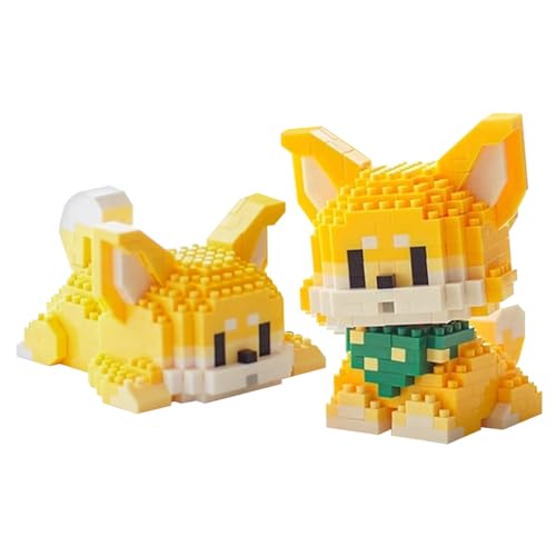 Larcele 365 Stücke Mikro Tier Bausteine Spielzeug Kit, Mini Hund Bricks Bauen Bauklötze Satz KLJM-11(2 in 1 Shiba Inu) von Larcele