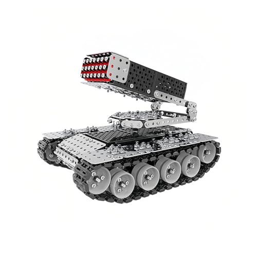 Larcele 3D Metall Puzzle Militär Modellbausätze, DIY Montage Militär Schlachtschiff Gebäude Miniatur Jigsaw Puzzles KJPZ-04 (Raketenwerfer Panzer) von Larcele