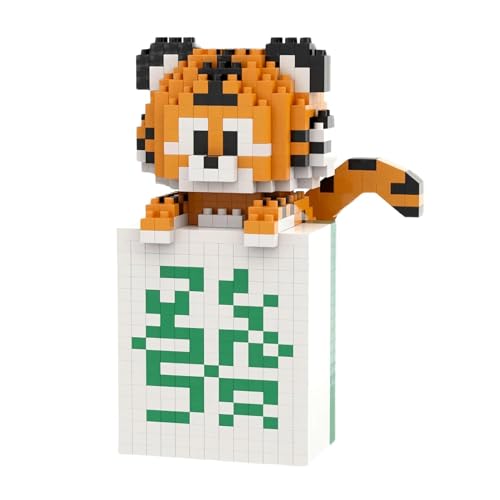 Larcele 568 Stücke Mikro Bausteine Spielzeug Kit, Mini Bricks Bauen Bauklötze Satz KLJM-09 Mehrweg (FA Tiger) von Larcele