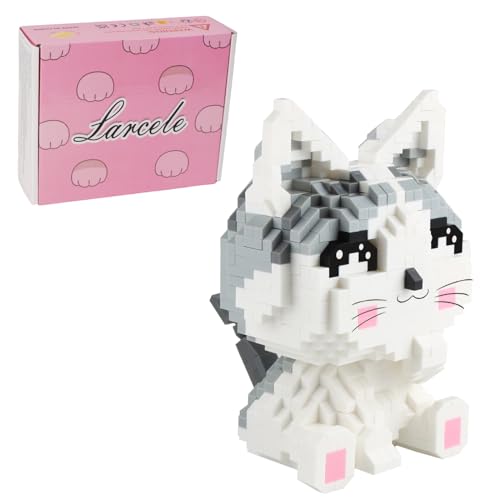 Larcele Mikro Katze Bausteine Spielzeug Bricks Tier Bauen Bauklötze,868 Stücke KLJM-02 (Modell 2285) Mehrweg von Larcele