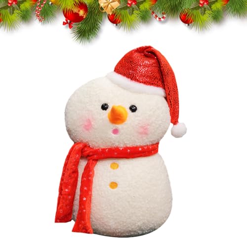 20cm Weihnachtspuppe Schneemann Puppe Spielzeug niedliches Plüsch Schneemann Stofftier Weihnachtsspielzeug Super weiches Spielzeug Kinder Geschenk Jungen und Mädchen Weihnachtsheimdekoration von Larfraecy