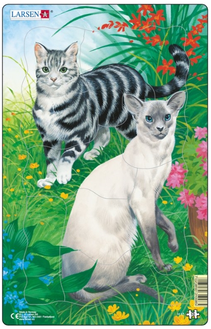 Larsen Rahmenpuzzle - Katzen 10 Teile Puzzle Larsen-H17-1 von Larsen